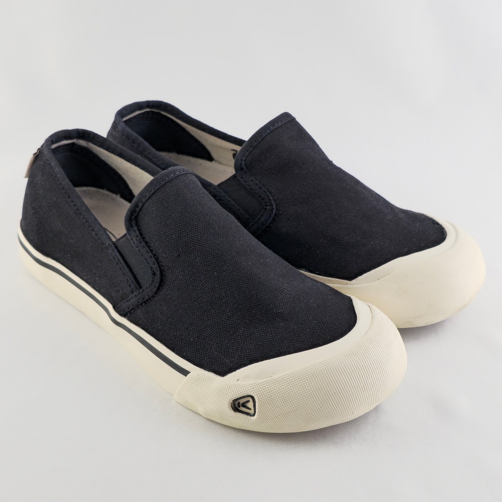 KEEN Men's Black Canvas Slip On Sneakers Reinforced Toe 8 - Picture 5 of 16